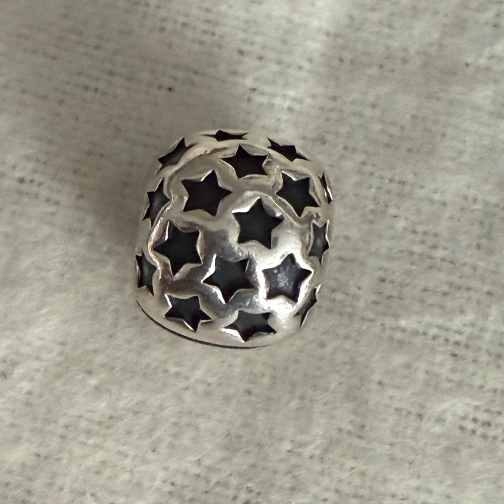 Authentic Pandora Sterling Silver Stars Clip